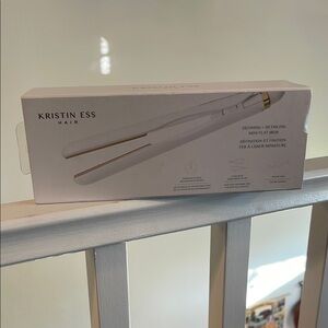 Kristin Ess Hair Straightener - White and Gold